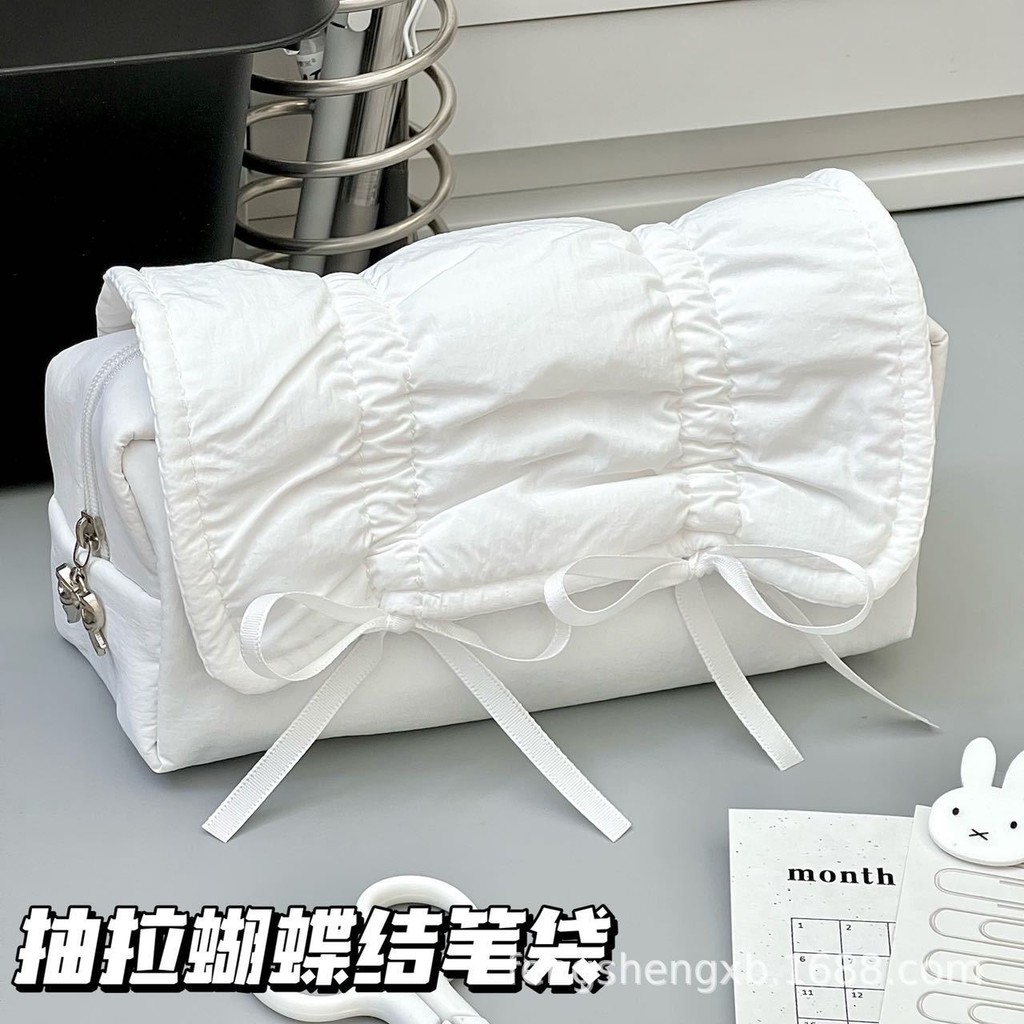 

Kotak PensilLucu Ins Kotak Pensil Warna Solid Berkualitas Tinggi dengan Pita Tarik Lembut Kapasitas Ekstra Besar Tas Penyimpanan Alat Import