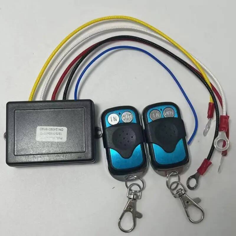 12V Kit 24V Pengendali Listrik Saklar Nirkabel Mobil Off-Road Kontrol Jarak Jauh Winch