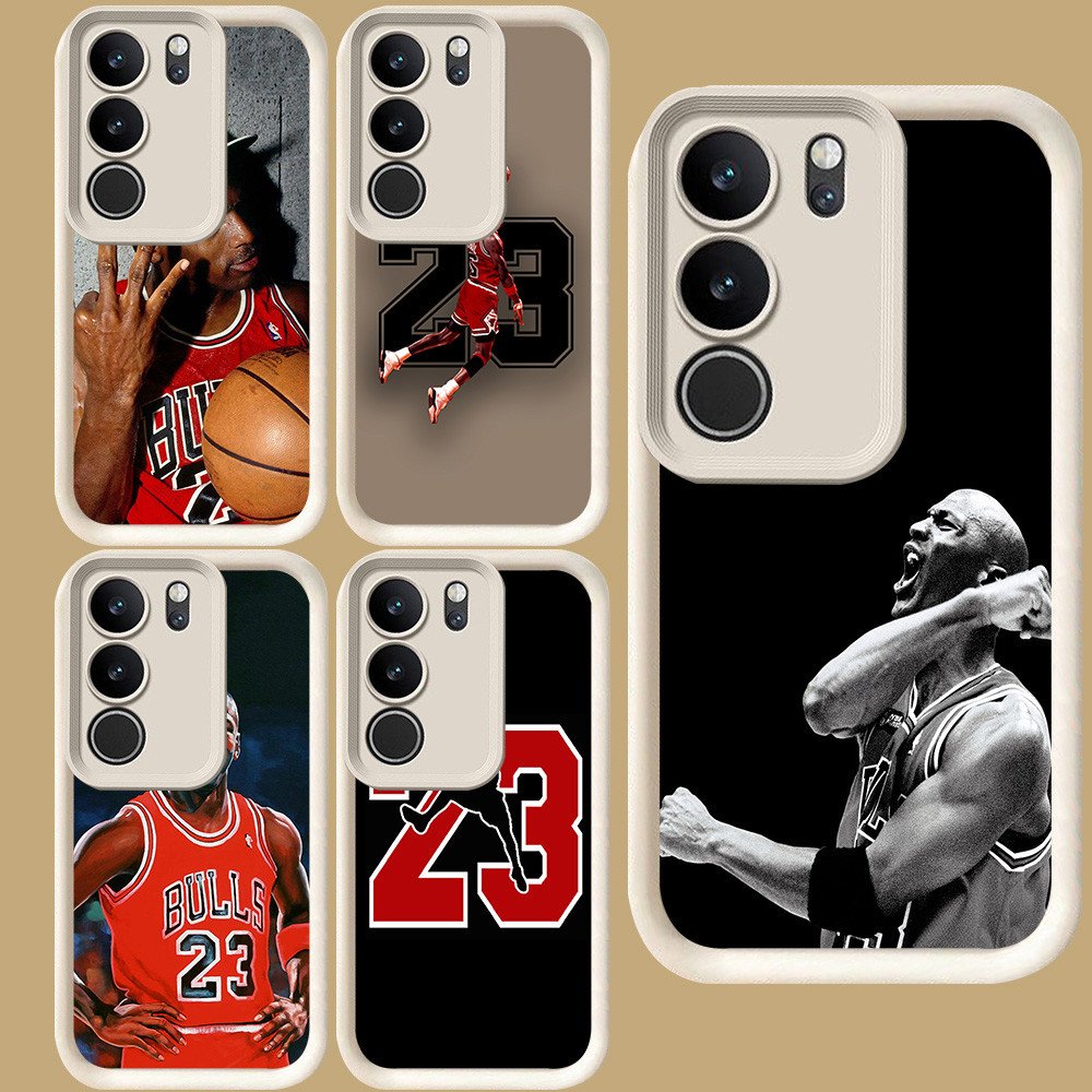 R109 Michael Jordan 23 Casing untuk VIVO Y200e Y300 V27 V27E V29 V29E Y19S V40 Lite Y81s Y29 Y100 Y8
