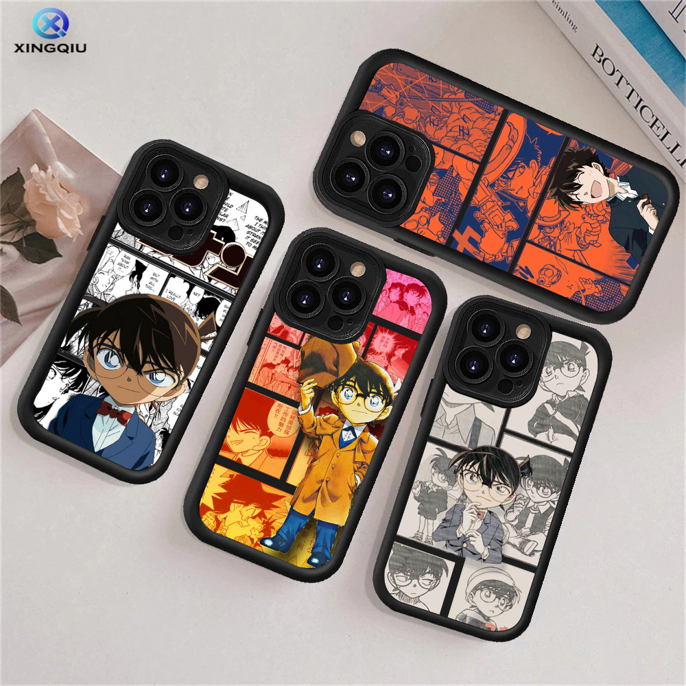 Hp Clear Plating Detective Conan Casing untuk Infinix Smart HOT 5 11 12 10 Play silikon lunak Soft C