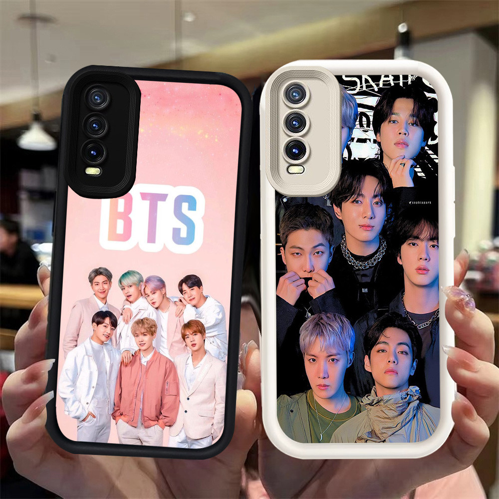 N37 KPOP Korean Boys Silikon hitam putih Casing untuk VIVO Y11s Y20 Y20i Y20s S1 Pro Y12s Case