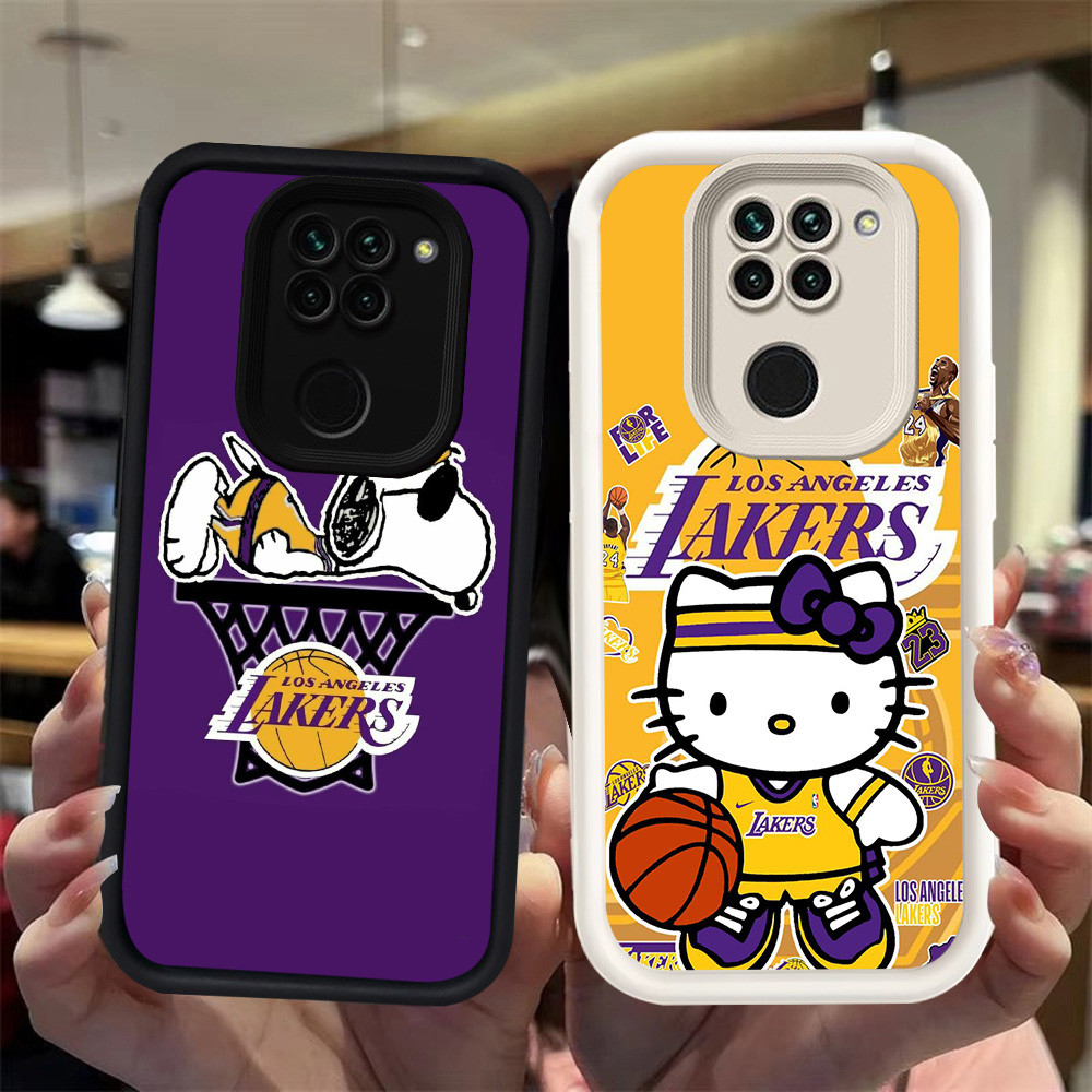 N27 Snoopy Kitty Silikon hitam putih Casing untuk Xiaomi Redmi Note 8 9 9S Pro Max Case