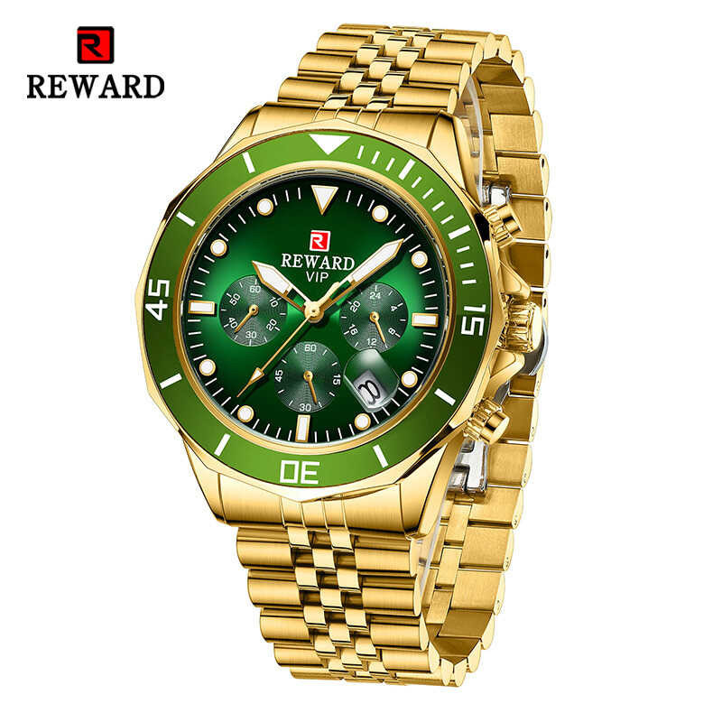 REWARD Watches Fashion for Men Sport Wristwatch Waterproof Chronograph Wrist Watch