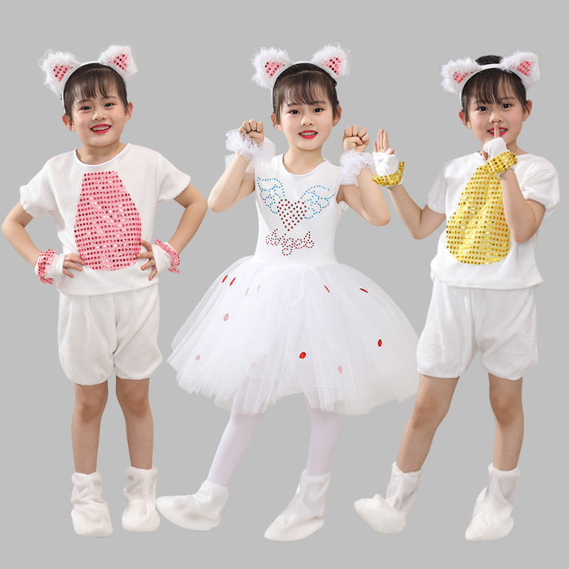 Kostum Anak Kucing, Kostum Hewan, Kostum Anak Kucing, Kostum Tari Mengeong Anak, Kostum Anak Kucing