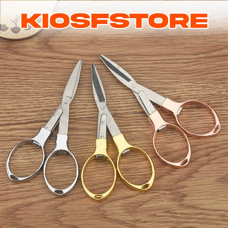 

KFS - GUNTING LIPAT MINI STAINLESS H738 STEEL FOLDING PORTABLE POCKET KFS ISSORS GUNTING KAPAS
