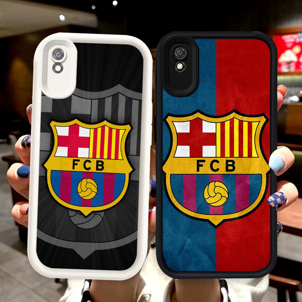 N135 Barcelona Silikon hitam putih Casing untuk Xiaomi Redmi 6A A1 Note 7 A2 9A 9T POCO M3 M4 Pro Ca