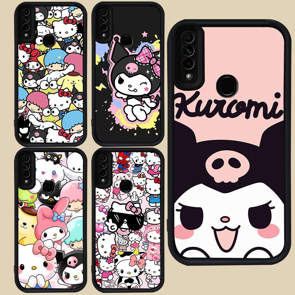 Hitam Casing untuk OPPO F15 Reno 3 A31 A53 A33 A53S A91 R43 Kurom-i