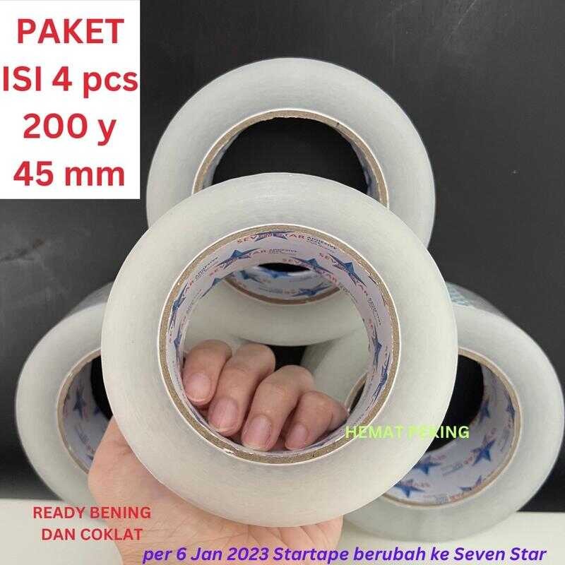 

Lakban Gratis Ongkir 200 yard Paket isi 4 Pcs