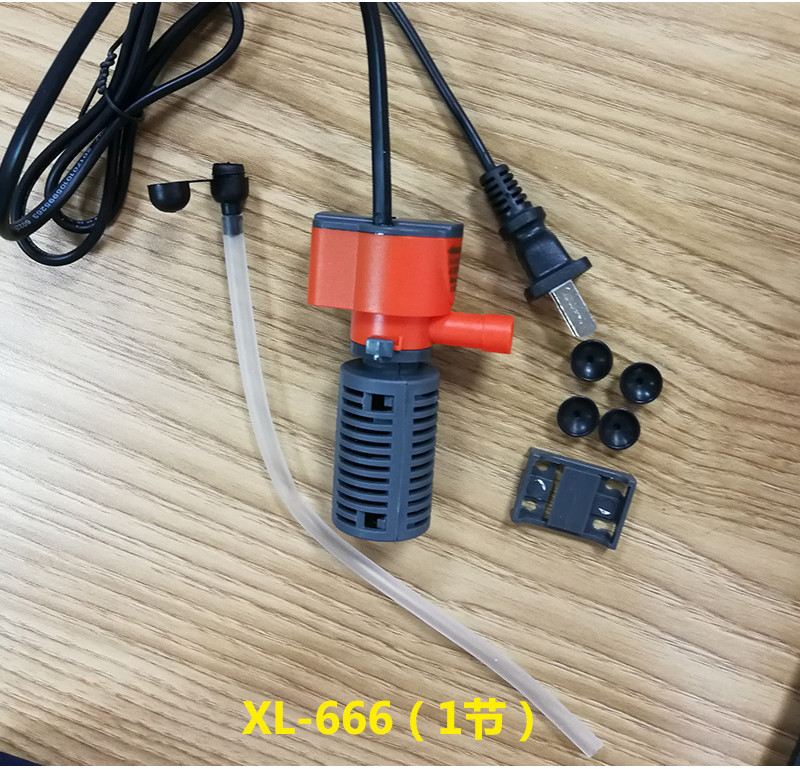 Pompa Akuarium  Xilong Tank 666/777 Tiga dalam Satu Mini Submersible Filter Aquarium Pump