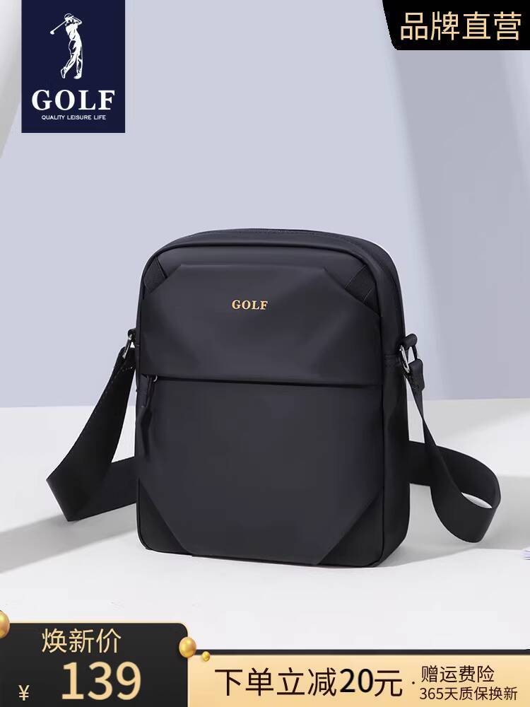 Selempang Golf 2025 Fashion Kasual Baru Bahu Tunggal Pria Ransel Kecil Ringan Tas Jinjing Portabel