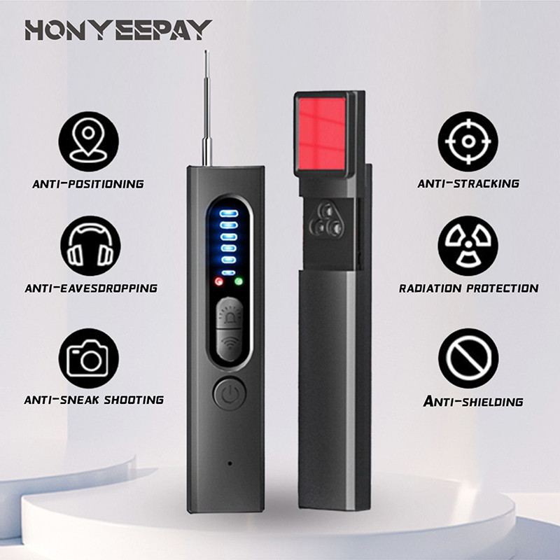 Detektor Kamera Tersembunyi Anti-Spy Car GPS Tracker Mendengar Peranti Bug RF Wireless Semua Pengimb