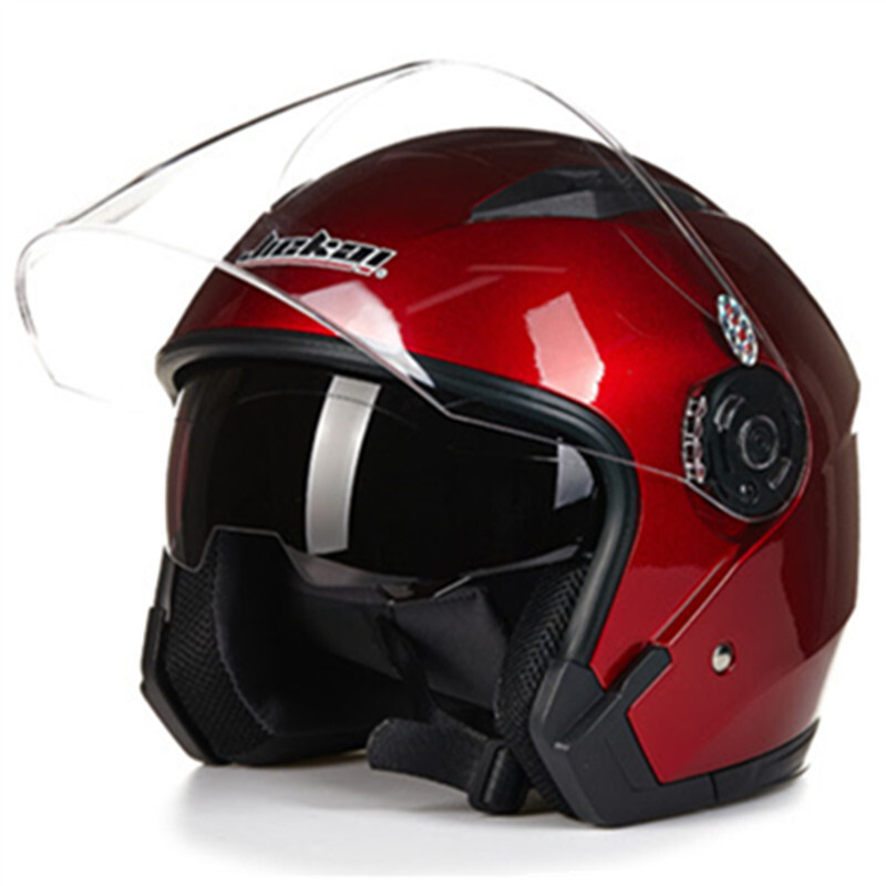 Helm Sepeda Motor Helmet  JIEKAI JK-512 Dual Lens Motorcycle Electric Car Helmet