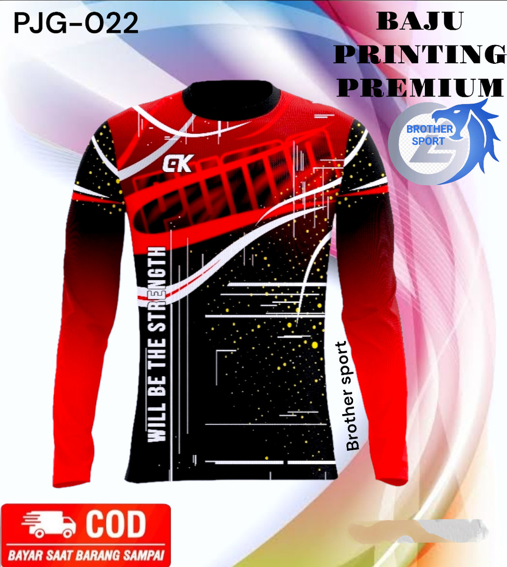 BROTHER SPORT KAOS OLAHRAGA TRAINING LENGAN PANJANG BAJU LENGAN PANJANG KAOS LENGAN PANJANG JERSEY