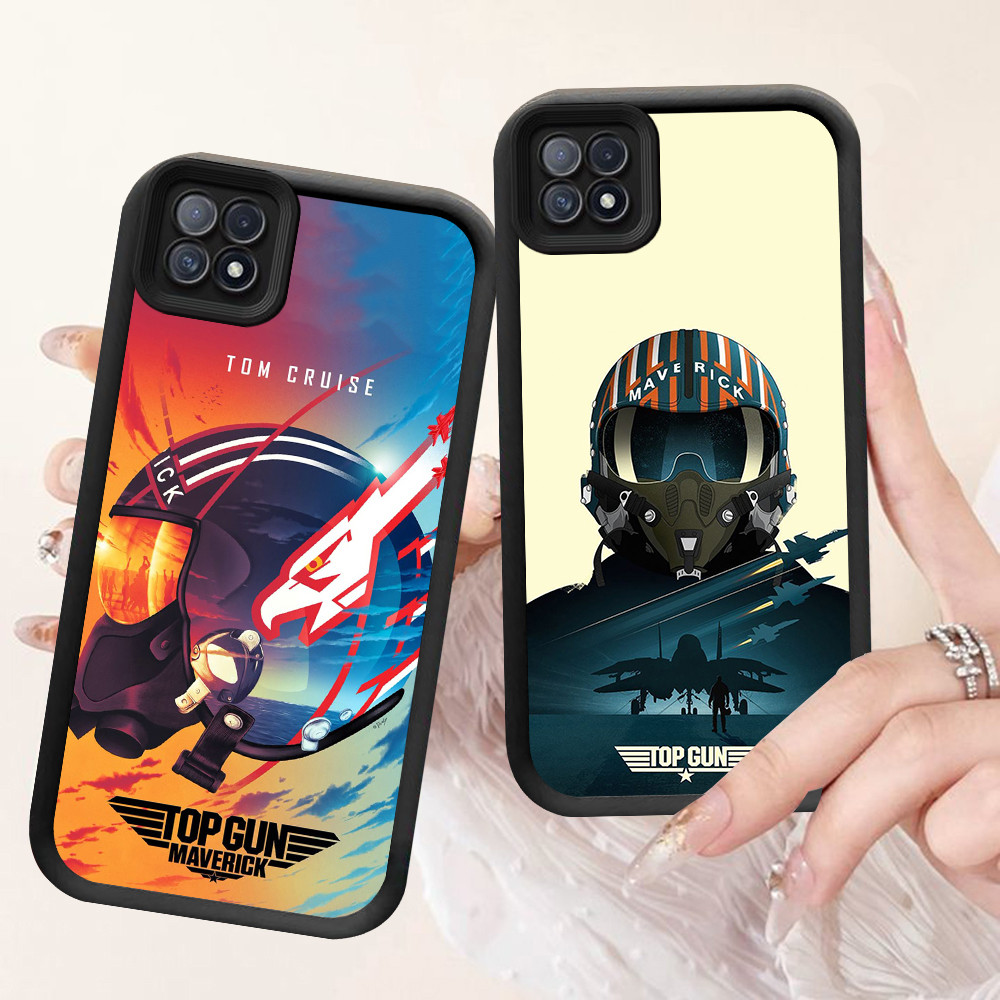 NA-96 TOP GUN Shockproof Casing untuk OPPO A93 A16E A16K F17 Reno 4F Realme C20A C11 C20 Pro