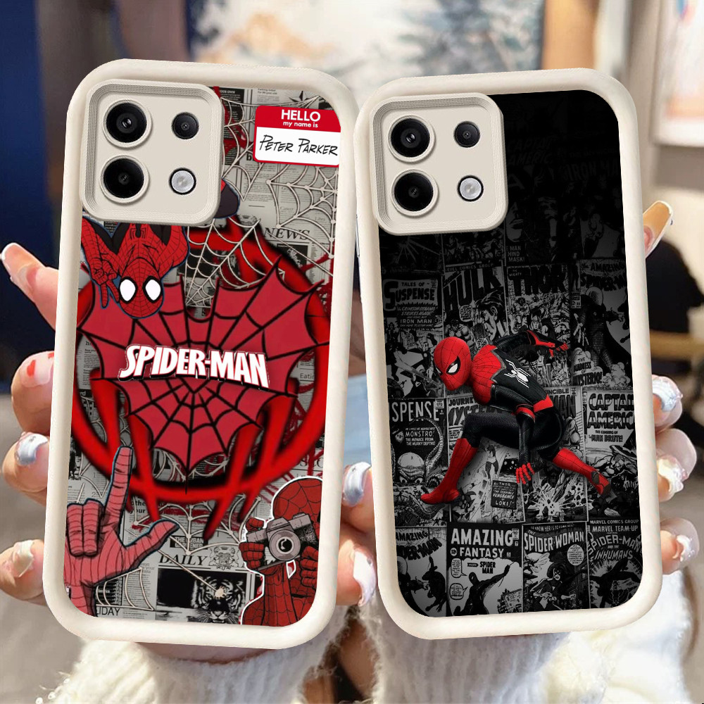 NB-60 Spiderman Shockproof Casing untuk Infinix 7 GT 20 Tecno POP 7 Spark GO ITEL A80 P65 Pro