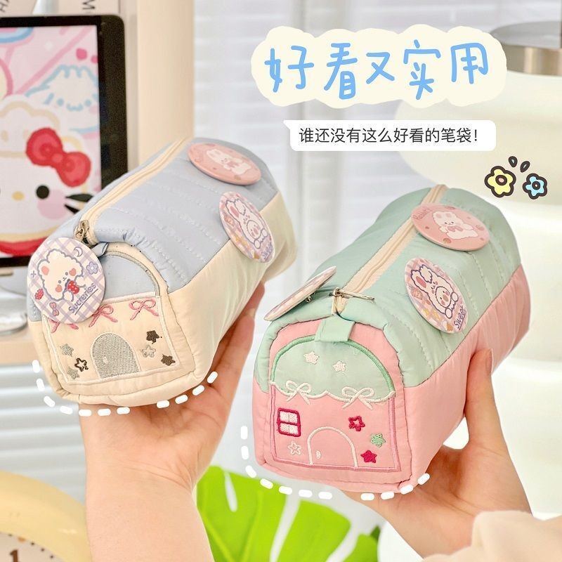 

Tempat Pensil Anak Pensil Desain Rumah Kecil Lucu Segar Kotak Alat Tulis Kapasitas Besar Tas Penyimpanan Niche Siswa Import