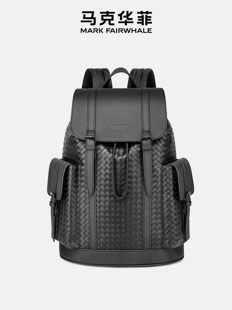 Tas Ransel Kapasitas Besar untuk Pria Bisnis Tenun Tren Fashion Mark Fairwhale/Mark Fairwhale