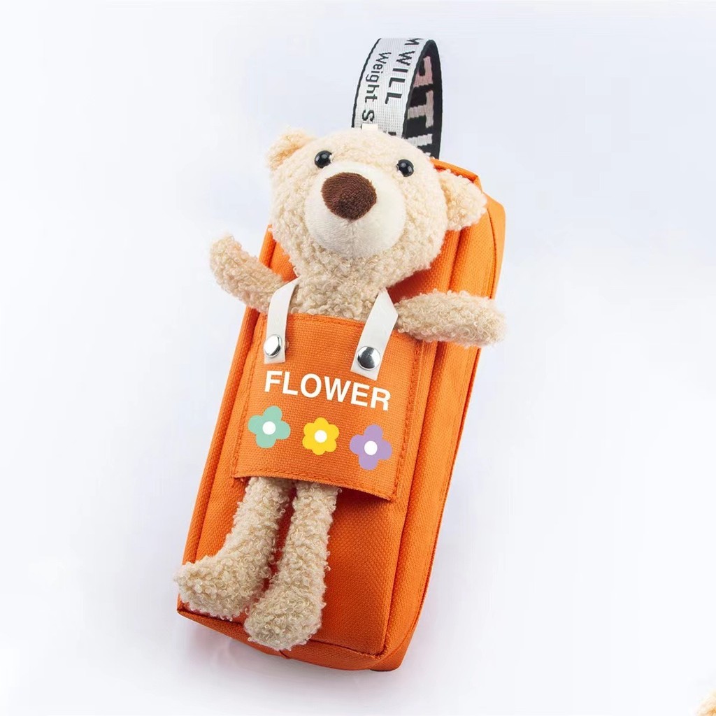 

Tempat Pensil Anak Versi Korea Beruang Lepas Dua Lapis Kapasitas Besar Tas Alat Tulis Penampilan Tinggi Kotak Pensil Sederhana Grosir Import