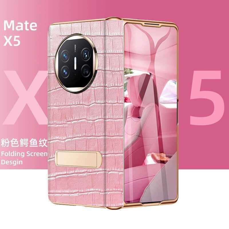 Casing Handphone Cocok untuk Huawei MateX6 Ponsel Layar Lipat Baru X5 Edisi Kolektor Pola Buaya Elek