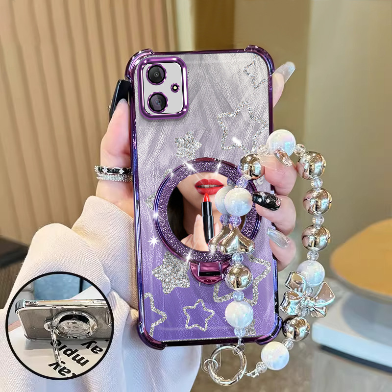 SAMSUNG A05 F05 M05 Premium Cute Aesthetic Shockproof tali hp gantungan hp Cermin case Cassing Casin