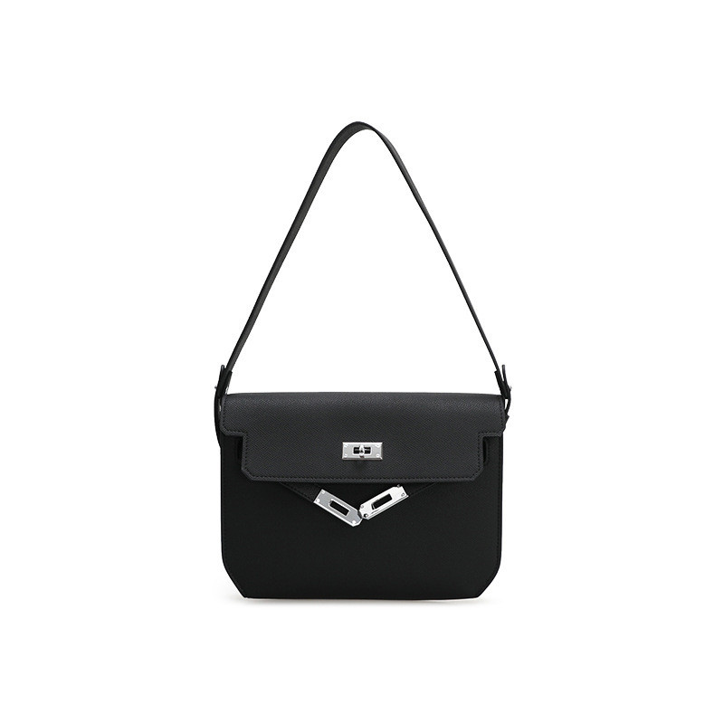 nyata Kelly wanita, yang tinggi dan berbagai macam. Tas postman perjalanan di bawah lengan, tas kuli