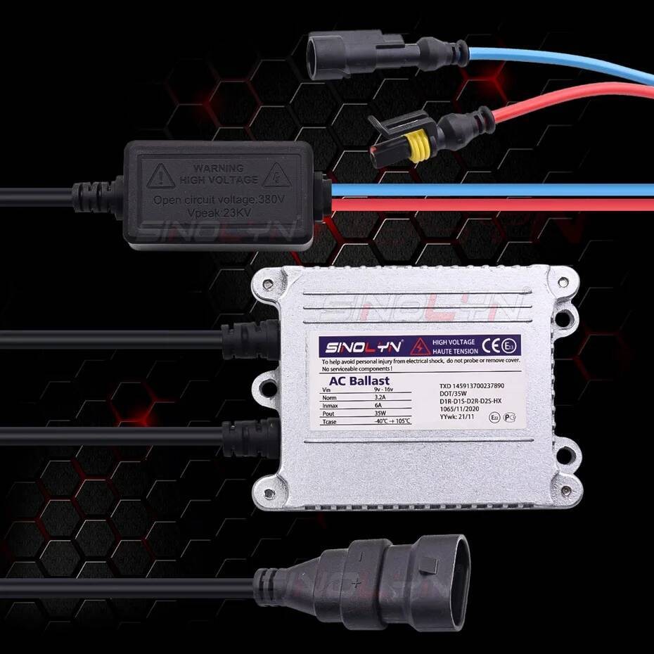 Lampu Mobil Konversi Xenon D2S Sinolyn D2H H7 H1 H11 H3 9005 9006 AC Ballast Lampu Bohlam Untuk Proj