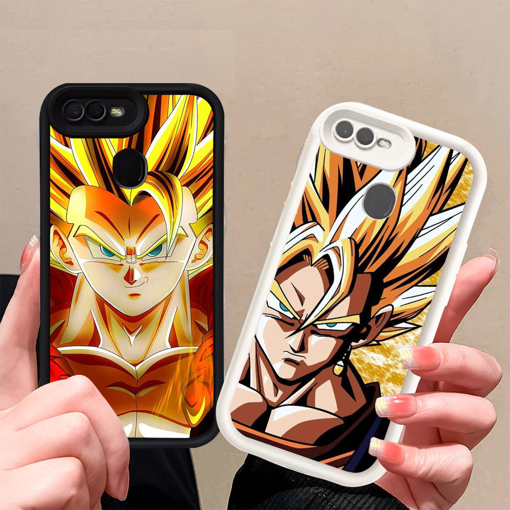 T-22 Saiyan Dragon Ball Hitam Putih silikon lembut Casing untuk OPPO A12 A12S A7 A5S F7 F9 Pro A11K