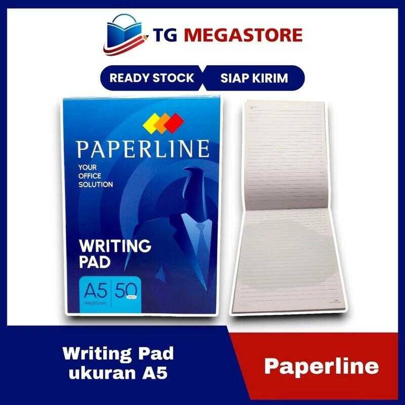 

Buku Notes Bergaris Writing Pad PAPERLINE - ukuran A5 / isi 50 lembar