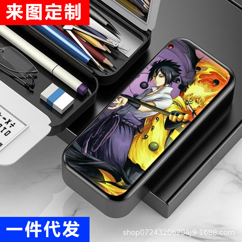 

Kotak Pensil Naruto Sasuke cermin multifunksional, kalkulator, surat, kotak pensil untuk siswa sekolah dasar dan menengah Import