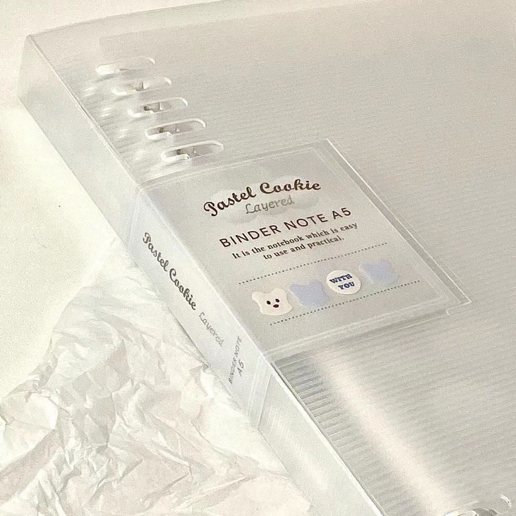 

Reputasi nasional Kokuyo Jepang, buku lepas, kue berwarna terang, pengikat ringan lembut, notebook