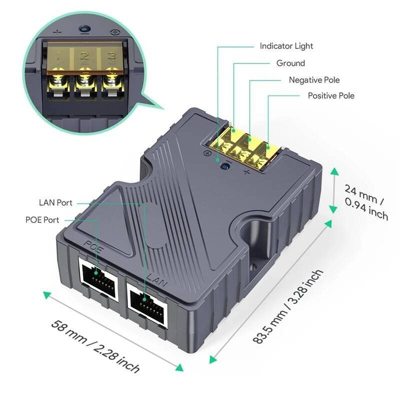 PoE Untuk Injektor 150W Adaptor Kabel Dish RJ45 Konverter DC Mobil Step UP 12V ke 48V untuk Starlink