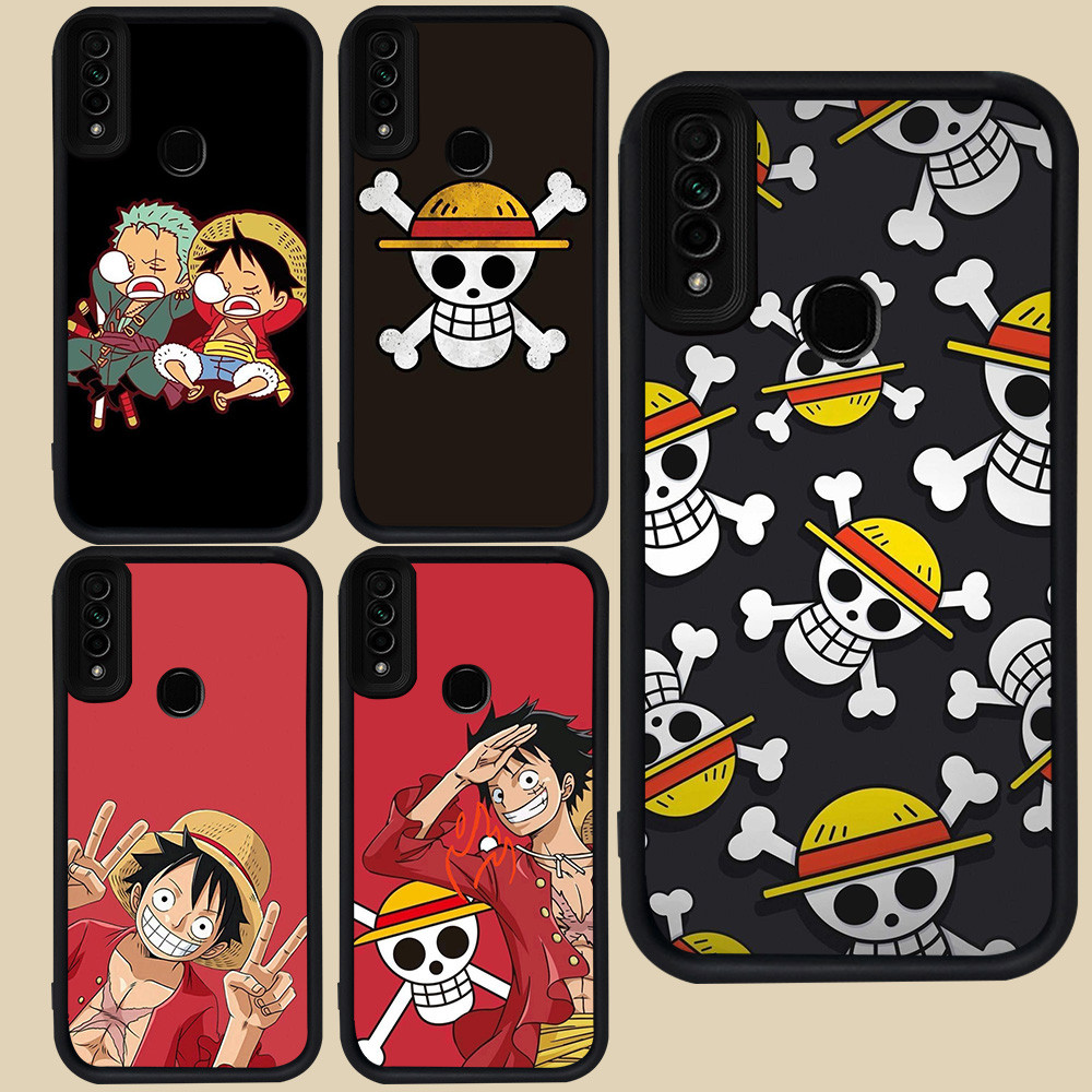 Hitam Casing untuk OPPO F15 Reno 3 A31 A53 A33 A53S A91 R12 One Piece