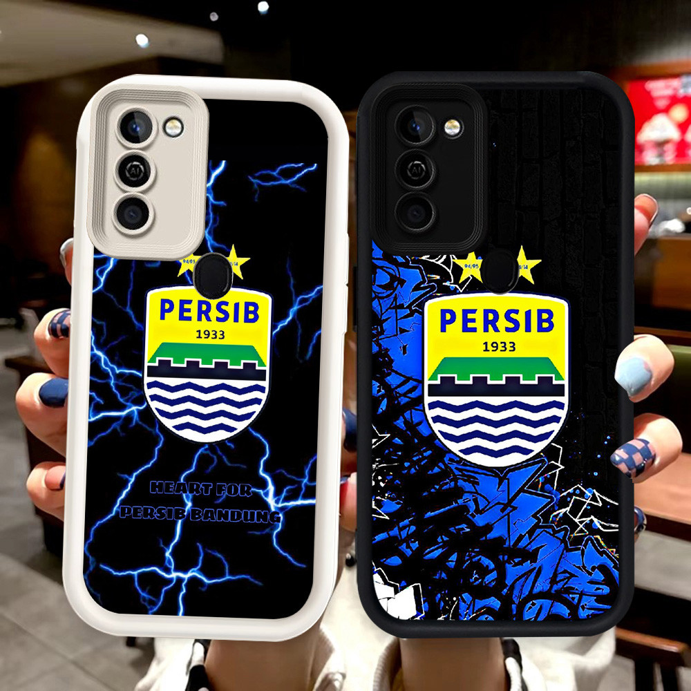 N109 Persib Silikon hitam putih Casing untuk Samsung A02 A11 M02S A21S A03S M02 A03 Core A02S A20S C