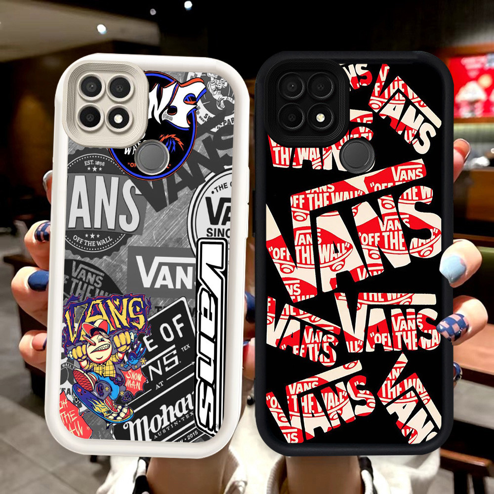 N80 DeviCase Silikon hitam putih Casing untuk Realme C21Y C21 C25Y Narzo 20 30A Case