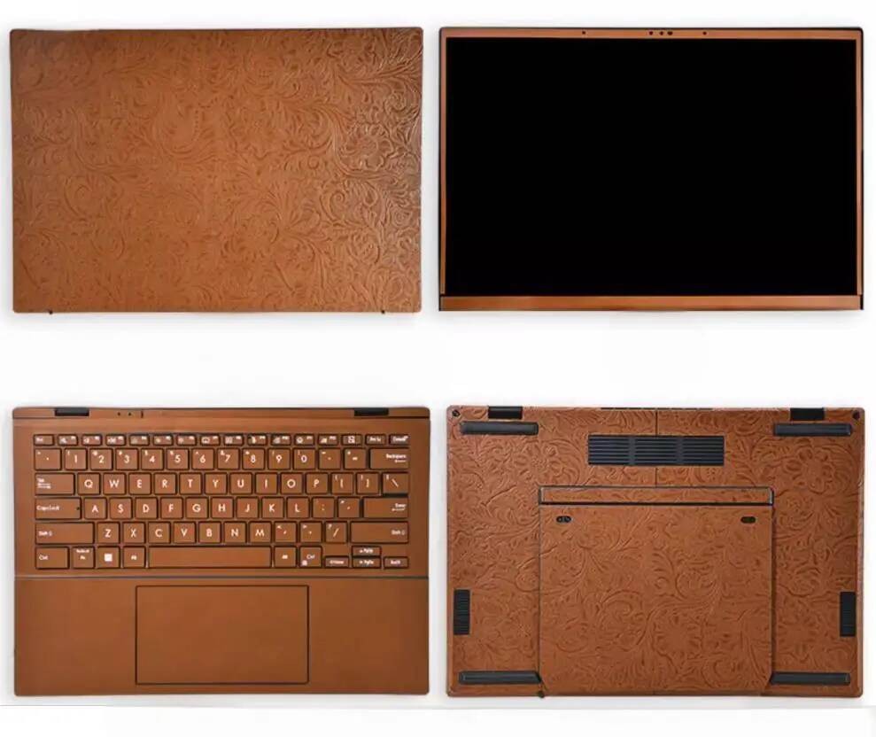 Stiker Kulit PU Ukiran Laptop Untuk ASUS Zeook Duo (2024) UX8406 UX8406M ()