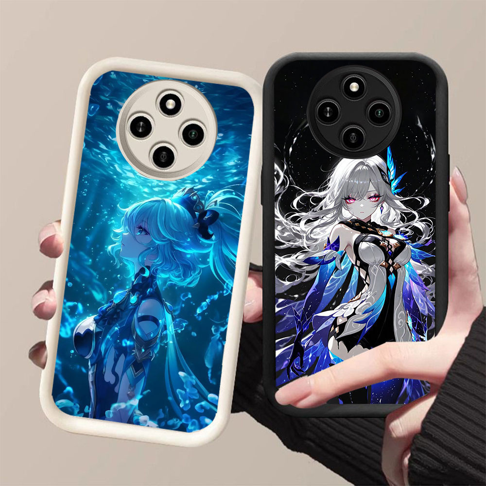 YZ-67 Genshin Impact Silkcock Sangat indah Casing untuk Xiaomi Redmi Poco C75 A3 C61 14C A3X X3 Pro