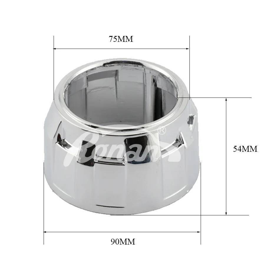 2.5'' RONAN 3.0'' Penutup Lampu Depan untuk Hella kito Q5 MH1 Lensa Proyektor Bi-Xenon Bi-LED Stylin