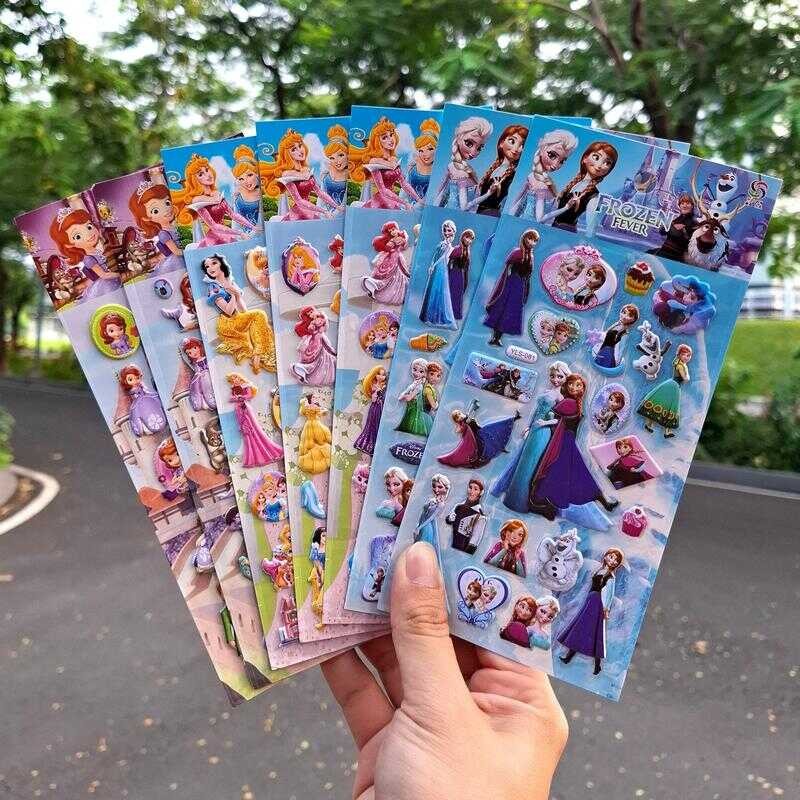 

[YLS] Gambar Tempel Sticker Timbul Stiker Anak Karakter Princess Anna Elsa Frozen