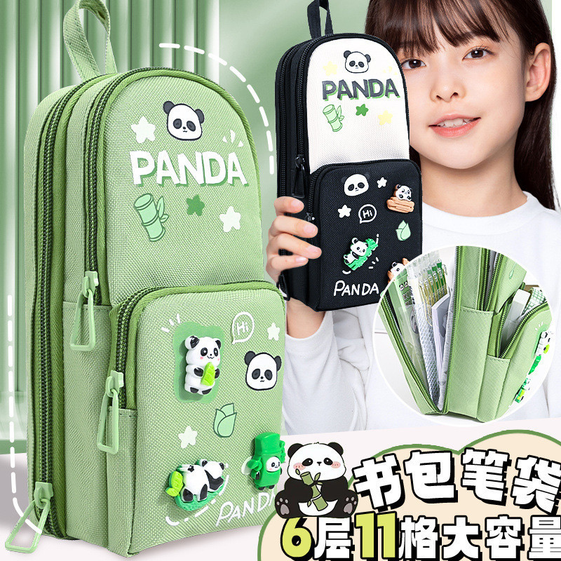 

Tempat Pensil Karakter Tas penjara gaya Instagram minimalis, mahasiswa estetik tinggi, kapasitas besar, kotak pensil panda resisten kotoran Import