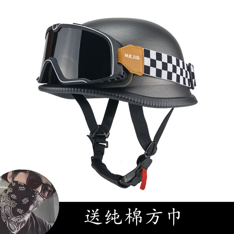 Helmet Retro  Prajurit ringan setengah helm, helm ladle, topi sepeda motor  Import