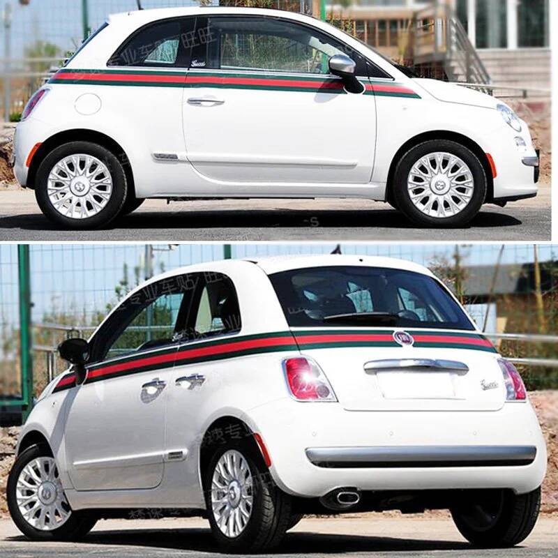 

Stiker Grafis Vinyl Garis Panjang Berwarna Hijau Klasik dan Merah Kit Pembungkus Aksesori