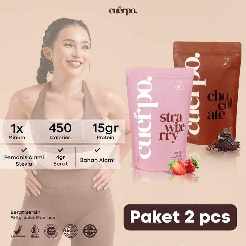 

Cuerpo Susu Tinggi Kalori & Protein 960 Gram Bundling 2 Pouch