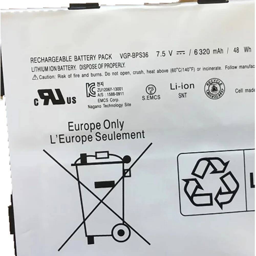 BPS36 VGP-BPS36 Baterai Laptop Asli Untuk Sony Vaio Duo 13 Convertible Touch 13.3" SVD13211CG SVD