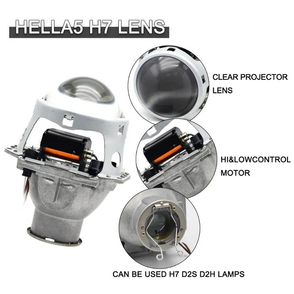 PCS 2 3.0 Inch Bi xenon Untuk HELLA 3R G5 Gunakan H7 D2S D2H HID Halogen Lensa Proyektor Bi-xenon La