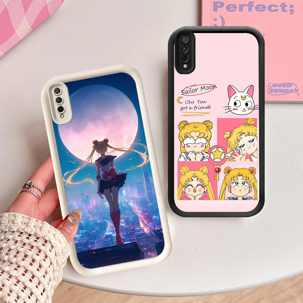 NA-76 Sailor Moon Shockproof Casing untuk Samsung A50 A50s M02 A30s A7 A02 A03 Core
