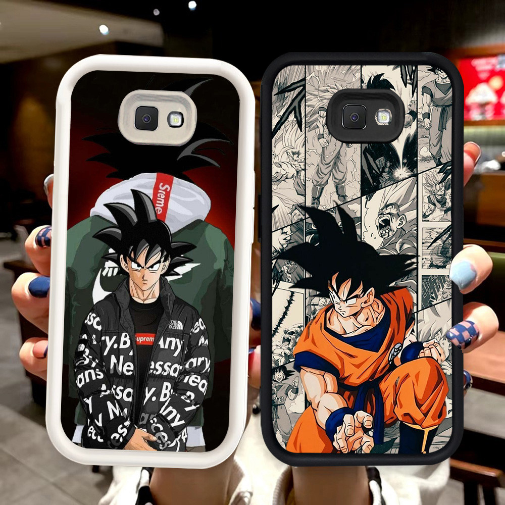 N32 GOKU Silikon hitam putih Casing untuk Samsung J7 J2 J4 J6 Prime Plus Pro Case