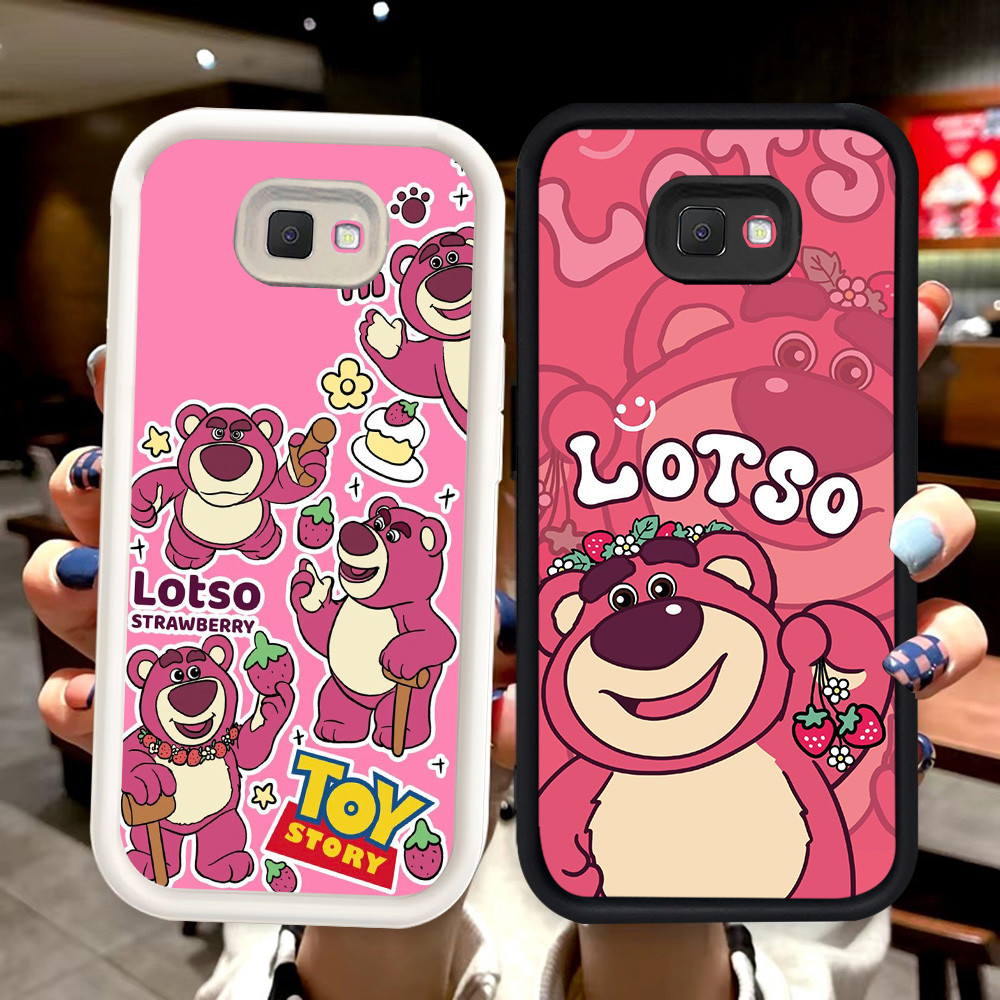 N89 Lotso Silikon hitam putih Casing untuk Samsung J7 J2 J4 J6 Prime Plus Pro Case