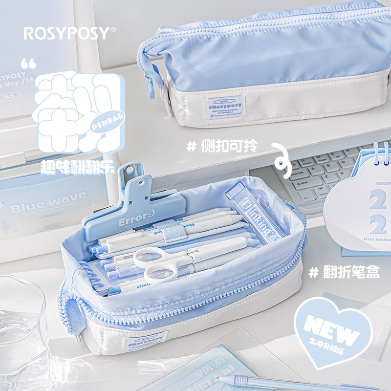

Kotak PensilLucu Pensil Kain Lembut RosyPosy 2.0 Kapasitas Besar Serat Memori Kotak Penyimpanan Alat Tulis Segar dan Indah Import