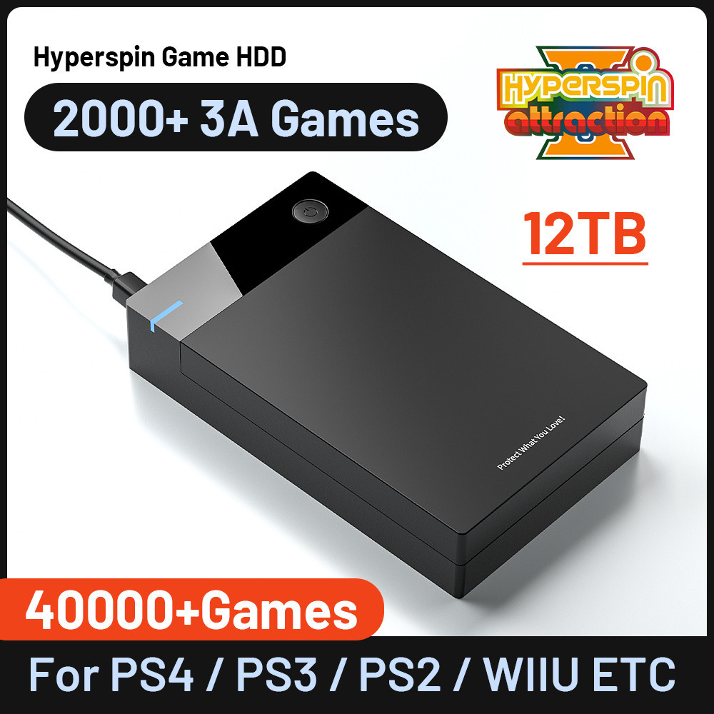 Video Game Console New Hyperspin Gaming Dengan 40000+ Retro Games For PS4/PS3/PS2/DC/SS/MAME/WII/WII