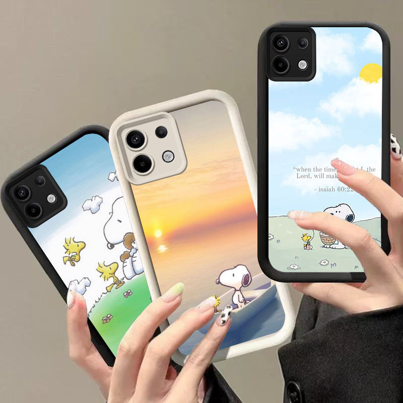 BK-25 Snoopy Shockproof Casing untuk Infinix 7 GT 20 Tecno POP 7 Spark GO ITEL A80 P65 Pro